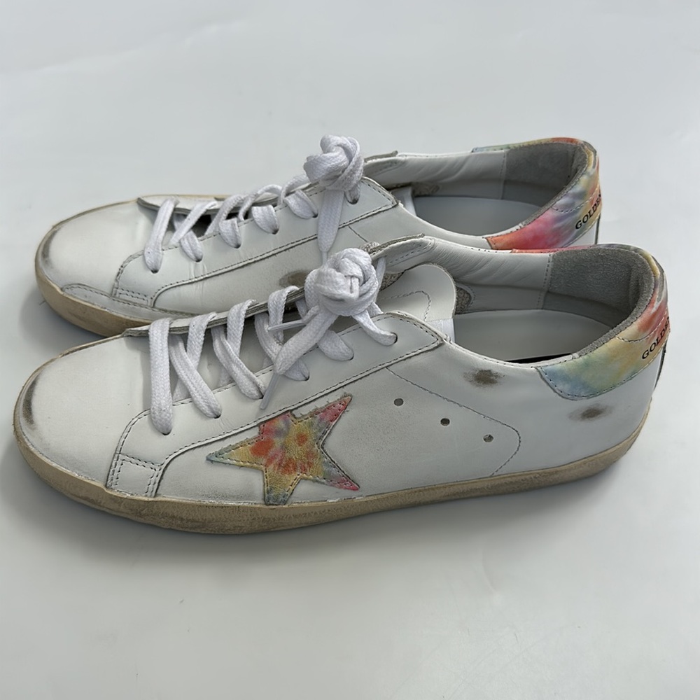 Golden Goose super-star tie dye low top sneakers 40/9